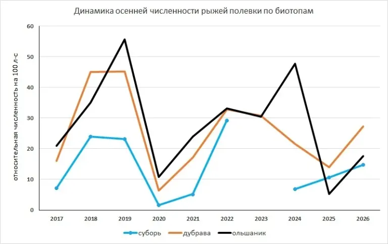 В Воронежском заповеднике пересчитали мышей и полевок