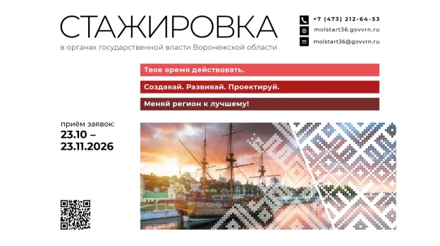 Воронежская молодёжь может подать заявку на стажировку в органах власти до 23 ноября